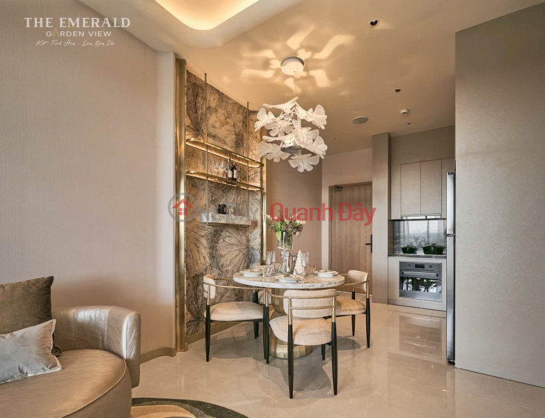 For just 7 million VND\\/month, own an apartment at The Emerald Garden View with a green-standard swimming pool in Thuan An. Sales Listings