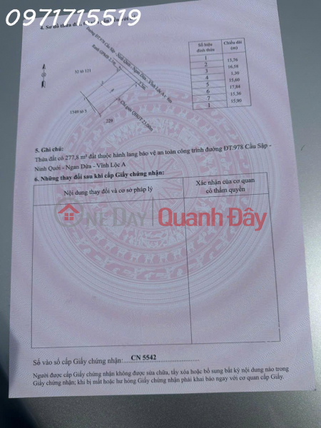 Owner needs money to quickly sell land lot in Chau Thoi commune, Ca Mau province, area 508.8m2, investment price Sales Listings