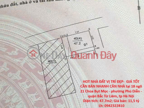 HOT NHÀ ĐẤT VỊ TRÍ ĐẸP- GIÁ TỐT CẦN BÁN NHANH CĂN NHÀ tại quận Bắc Từ Liêm, tp Hà Nội _0