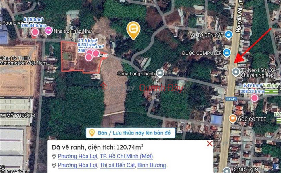 Property Search Vietnam | OneDay | Residential, Sales Listings | BEAUTIFUL LAND - GOOD PRICE - URGENT SALE Potential Land Lot in Hoa Loi Commune, Ben Cat, Binh Duong