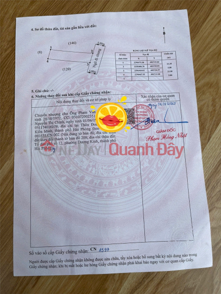 đ 1,38 tỷ | 1.3xx tỷ 104m2 Hòa Nghĩa Dương Kinh Zalo 0567222555