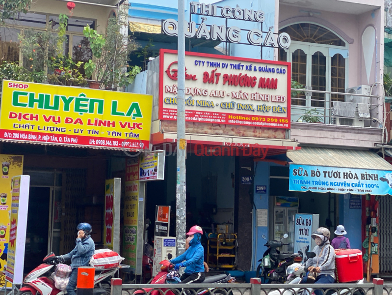 Thiết kế bảng hiệu, Thi công Quảng Cáo Đất Phương Nam - 208A Hòa Bình (Sign design, Advertising Construction Phuong Nam Land - 208A Hoa Binh) Tân Phú | ()(3)