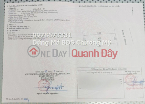 PRICE ONLY 1TY3 TO OWN BEAUTIFUL LOT OF LAND AT DAI YEN-CHUONG MY _0