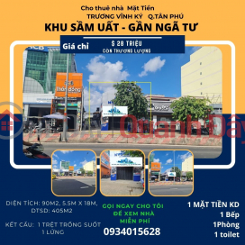 CỰC SỐC - Cho thuê nhà 2 Mặt Tiền Lê Trọng Tấn 99m2, 28Triệu _0