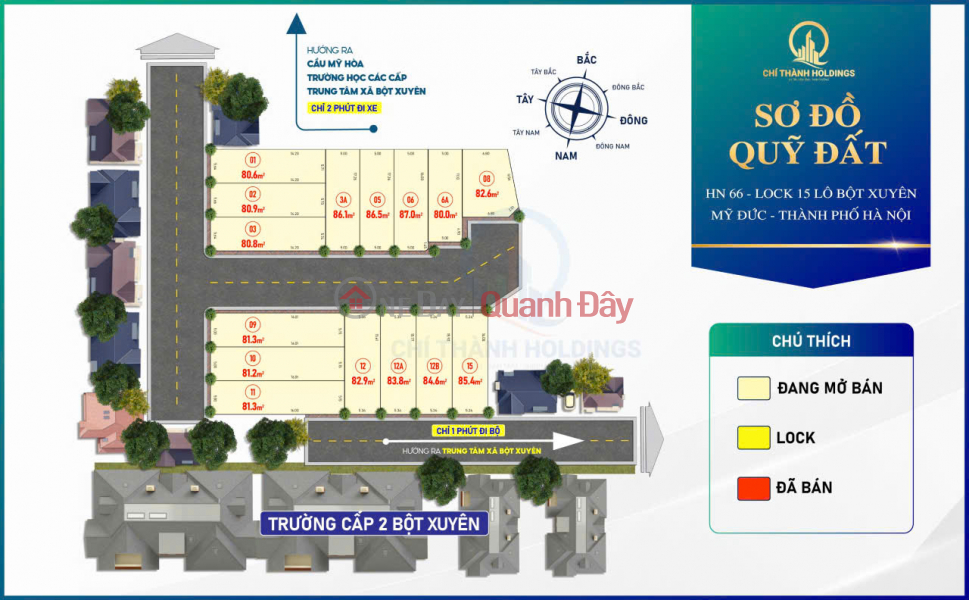 đ 1,44 tỷ, Quỹ đất ngay đầu Mỹ Đức - Gần chợ, cầu Mỹ Hòa - Cách trung tâm Hà Đông chỉ 23km - Giá đầu tư