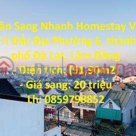 Cần Sang Nhanh Homestay Vị Trí Đắc Địa Phường 6, thành phố Đà Lạt, Lâm Đồng _0