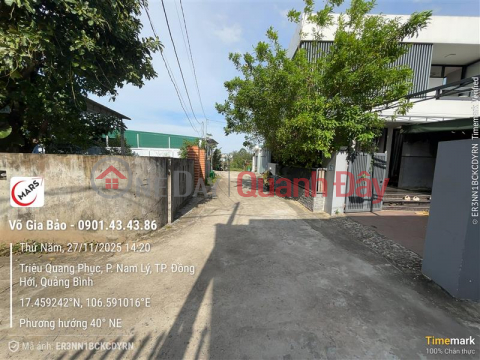 Bán đất ngõ Triệu Quang Phục, Đồng Hới giá 1.2 tỷ TL _0