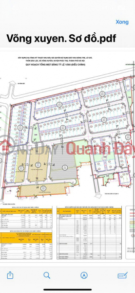 đ 3.04 Billion | Land for sale at auction in Dong Tre Lo Gio area, Bao Loc village, Vong Xuyen commune, Phuc Tho, Hanoi.