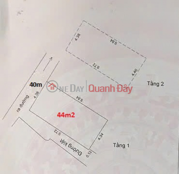 Property Search Vietnam | OneDay | Nhà ở | Niêm yết bán | ► Nhà Lô Góc kiệt, sát Mặt Tiền Hoàng Diệu, 44m2, 2 tầng, 2.55 tỷ