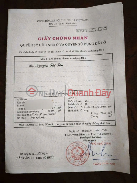 SỞ HỮU 170,6M² GIỮA KHU HOMESTAY ĐÔNG KHÁCH – GẦN BIỂN NGANG 6,44M Đường Nhựa 5,5M CHỈ 18 TỶ _0