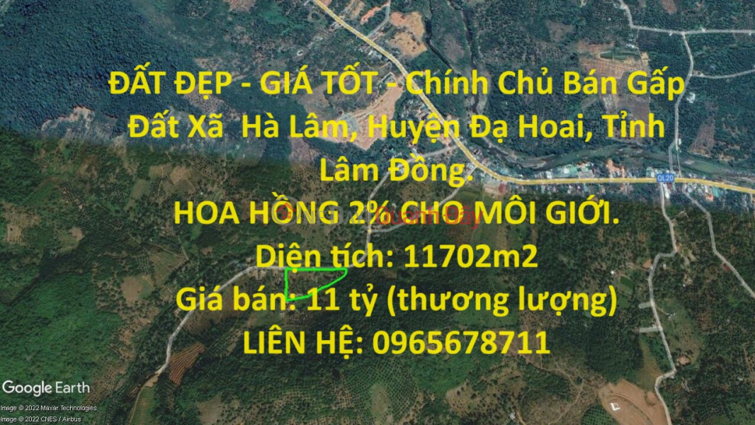 ĐẤT ĐẸP - GIÁ TỐT - Chính Chủ Bán Gấp Đất Xã Hà Lâm, Huyện Đạ Hoai, Tỉnh Lâm Đồng. Niêm yết bán