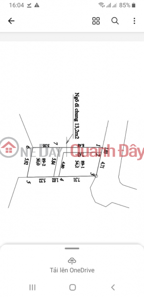 The owner sold a 34 square meter plot of land in Dong Mai, with a car at the door, priced at 1.8 billion Sales Listings