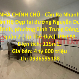 NHÀ CHÍNH CHỦ - Cần Ra Nhanh Căn Hộ Đẹp tại quận 2, TPHCM _0