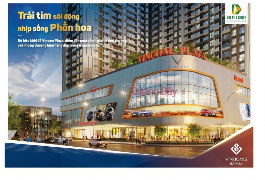 Nhận booking Vinhomes Sky Park Bắc Giang chuẩn bị ra mắt, quỹ căn ngoại giao vip nhất dự án Niêm yết bán
