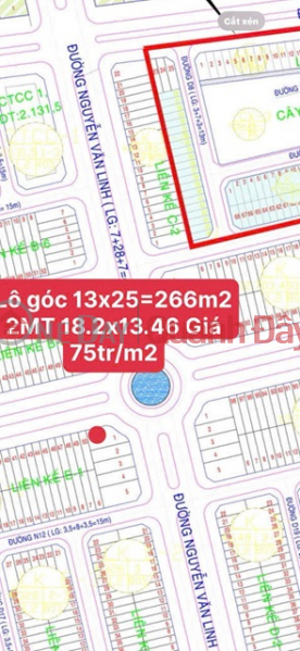 Property Search Vietnam | OneDay | Nhà ở Niêm yết bán, ĐẤT CHÍNH CHỦ - THỔ CƯ 100% - Góc 2 MẶT TIỀN Đường Nguyễn Văn Linh, KĐT Hoàng Phát, TP Bạc Liêu