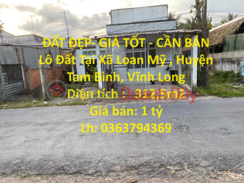 BEAUTIFUL LAND - GOOD PRICE - FOR SALE Land Lot in Loan My Commune, Tam Binh District, Vinh Long _0