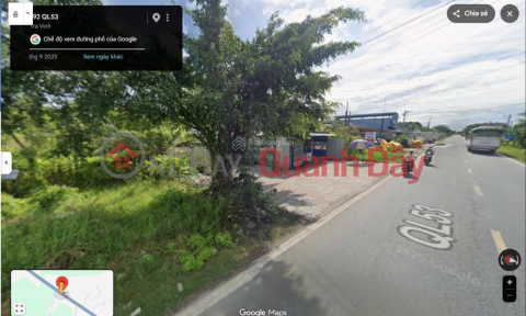 Land for sale, residential plot, prime location on National Highway 53, opposite the Cang Long District Police Station, Tra Vinh Province. _0