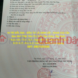 VỊ TRÍ ĐẮC ĐỊA - ĐẦU TƯ LÀ SINH LỜI - Chính Chủ Cần Bán Nhà Mặt Tiền Thị Trấn Tân Châu, Tây Ninh _0
