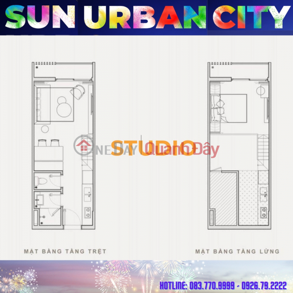 Modern and comfortable studio, super project Sun Urban City Ha Nam, Vietnam, Sales | đ 350 Million