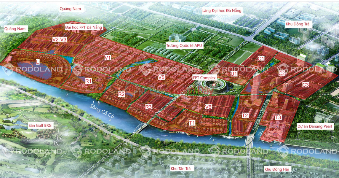 Selling land 180m2 (7.5mx24m) FPT Da Nang at the cheapest price in the project Vietnam Sales ₫ 4 Billion