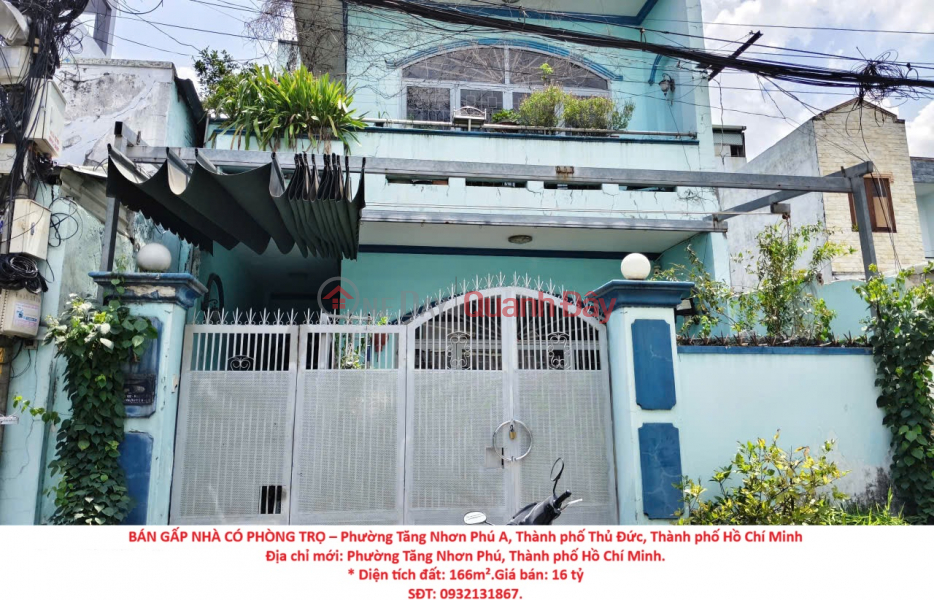 URGENT SALE OF HOUSE WITH RENTAL ROOMS – Tang Nhon Phu A Ward, Thu Duc City, Ho Chi Minh City Sales Listings