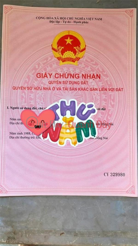 ĐẤT ĐẸP - GIÁ TỐT – Chính Chủ Cần Bán Nhanh Lô Đất Vị Trí Đẹp Tại THỊ TRẤN TÂN PHÚ _0