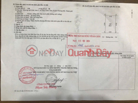 CHÍNH CHỦ CẦN BÁN LÔ ĐẤT 60M TẠI PHỤNG CHÂU-CHƯƠNG MỸ-HÀ NỘI _0