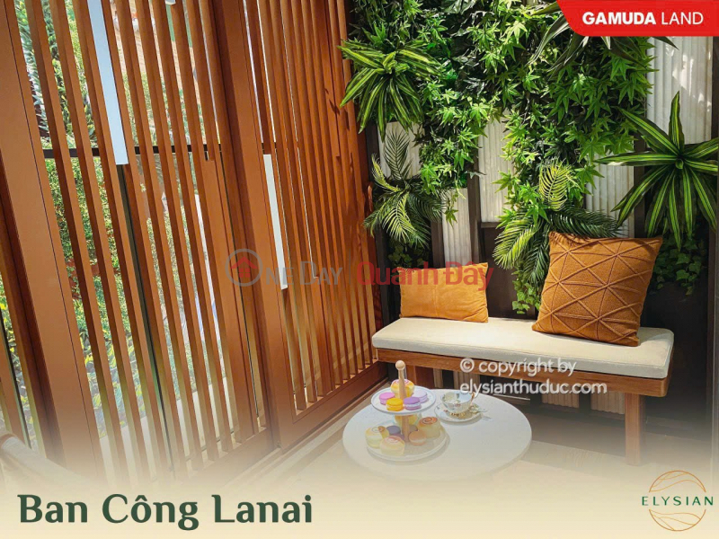 đ 3 tỷ, Căn hộ Lanai 2 PN - ban công rộng đến 1,8m. Đẹp nhất Thủ Đức