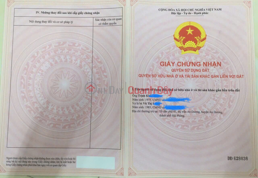 OWNER'S LAND - BEAUTIFUL LOCATION Frontage at Tan Vu 2 Group, Trang Cat Ward, Hai An, Hai Phong Sales Listings