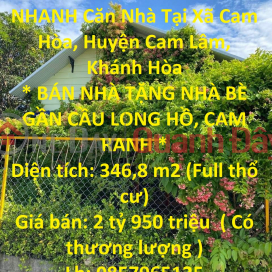 CHÍNH CHỦ CẦN BÁN NHANH Căn Nhà Tại Xã Cam Hòa, Huyện Cam Lâm, Khánh Hòa _0