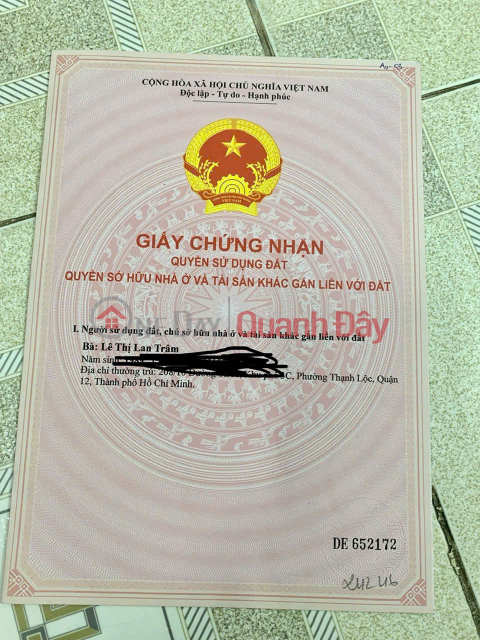 BEAUTIFUL LAND - GOOD PRICE - OWNER NEEDS TO SELL Land in Duc Lap Ha Commune, Duc Hoa District, Long An Province _0