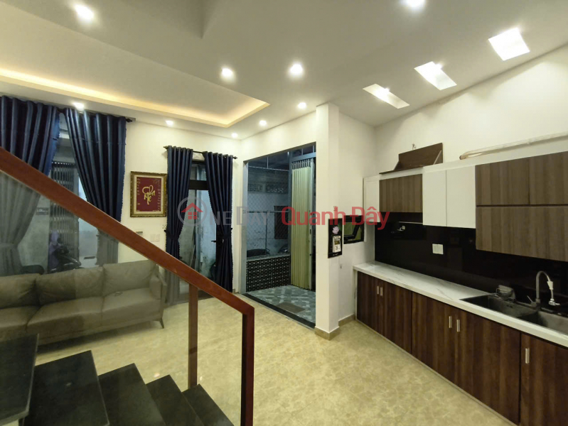 ► K408 Hoang Dieu, 50.3m2, 3 floors, 3 bedrooms, en-suite bathrooms, spacious front and back terraces, 3.xx billion VND Sales Listings