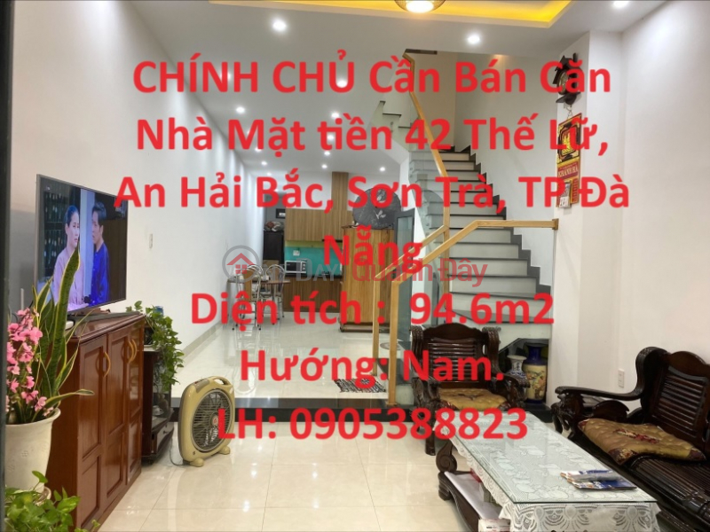 CHÍNH CHỦ Cần Bán Căn Nhà Mặt tiền 42 Thế Lữ, An Hải Bắc, Sơn Trà, TP Đà Nẵng Niêm yết bán