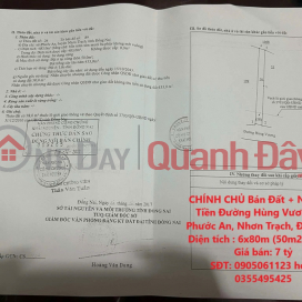 CHÍNH CHỦ Bán Đất + Nhà Mặt Tiền Đường Hùng Vương, Xã Phước An, Nhơn Trạch, Đồng Nai _0