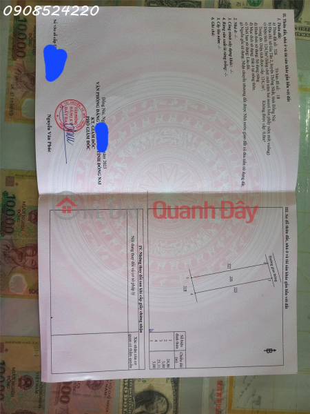 Chính chủ cần bán lô đất 125m2 full thổ cư tại xã Gia Tân 2, Thống Nhất Việt Nam Bán, đ 700 triệu