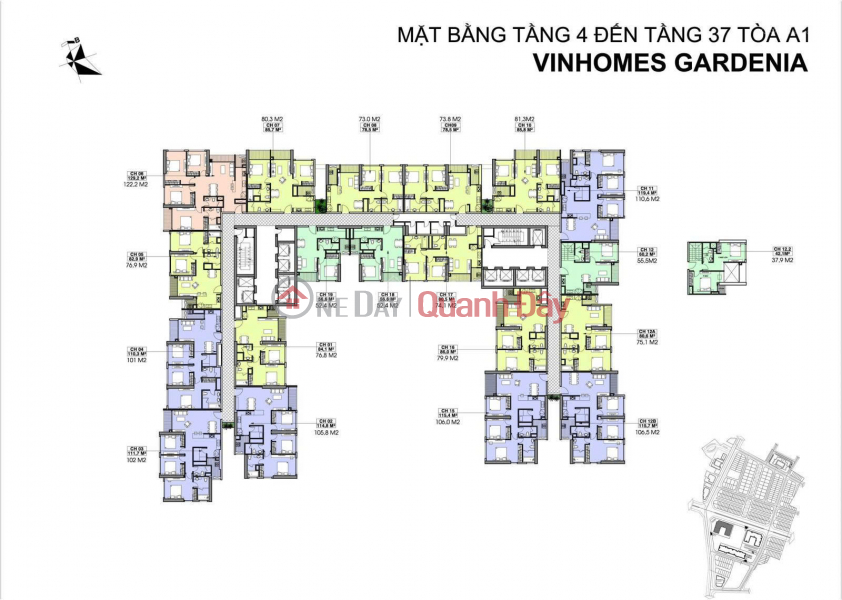 CHÍNH CHỦ BÁN CĂN HỘ SỐ 10 TÒA A1 CHUNG CƯ VINHOMES GARDENIA HÀM NGHI, Việt Nam Bán | đ 7,6 tỷ