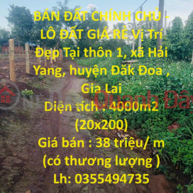 LAND FOR SALE BY OWNER - CHEAP LAND LOT, Beautiful Location In Dak Doa District, Gia Lai _0