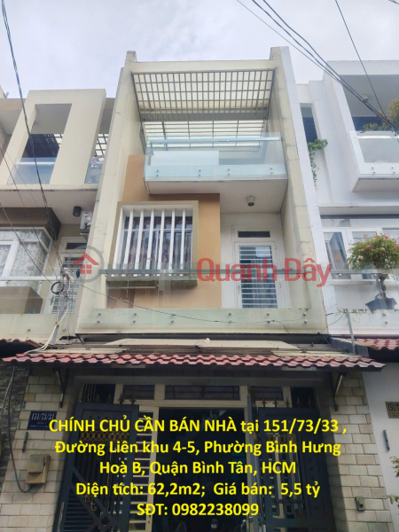 OWNER NEEDS TO SELL HOUSE at 151\\/73\\/33, Lien Khu 4-5 Street, Binh Hung Hoa B Ward, Binh Tan District, Ho Chi Minh City Sales Listings