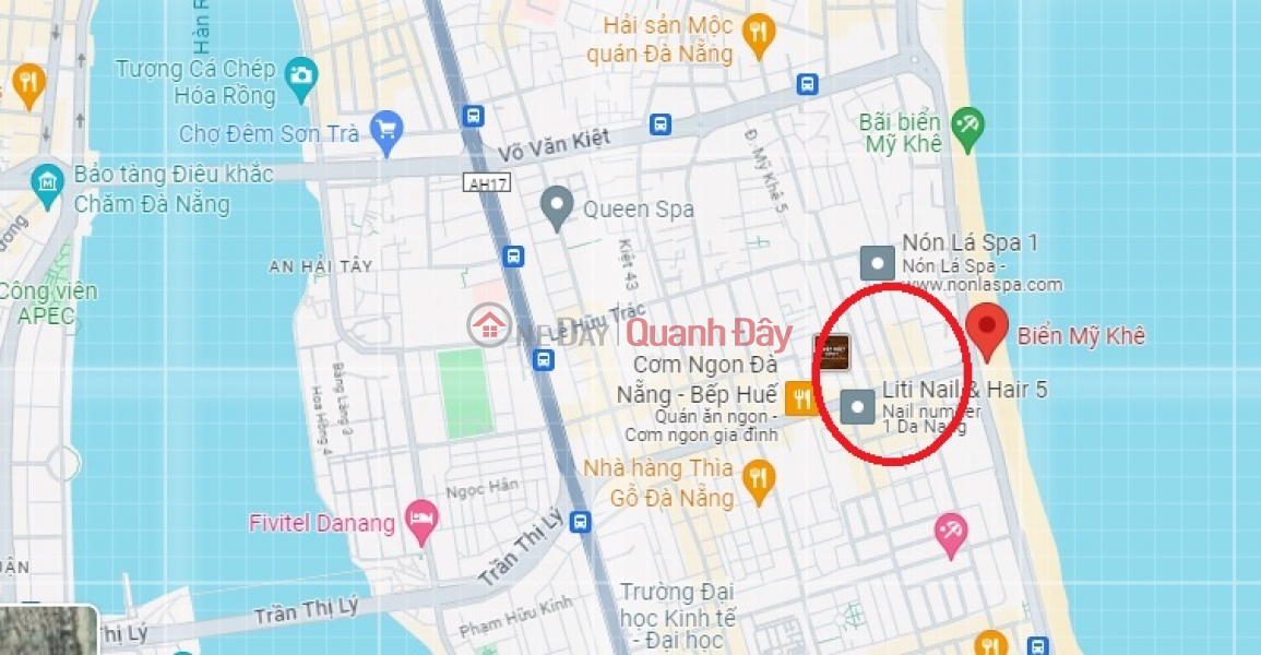 Property Search Vietnam | OneDay | Nhà ở, Niêm yết bán | ► Nhà 2 Mặt Tiền gần Biển Mỹ Khê Nguyễn Văn Thoại 350m2, 4 tầng kinh doanh căn hộ