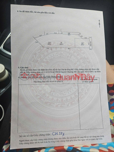 đ 10 Million | RESORT LAND FOR SALE 1267M2 IN TIEN PHUONG-CHUONG MY WARD-HANOI