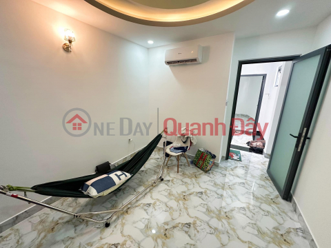 Newly built house for sale, beautiful and sparkling, 5 bedrooms, car alley at Nguyen Van Dau door, Binh Thanh district, 1 house away from the front _0