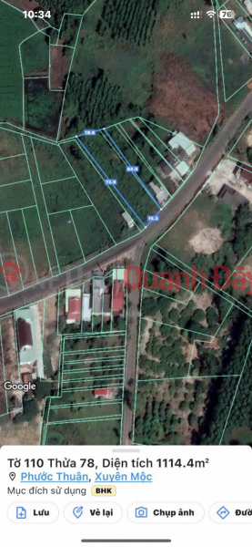 PRIMARY LAND - GOOD PRICE - Go Ca Land, Phuoc Thuan Commune, Xuyen Moc - Ba Ria Vung Tau, Vietnam Sales | đ 10.5 Billion