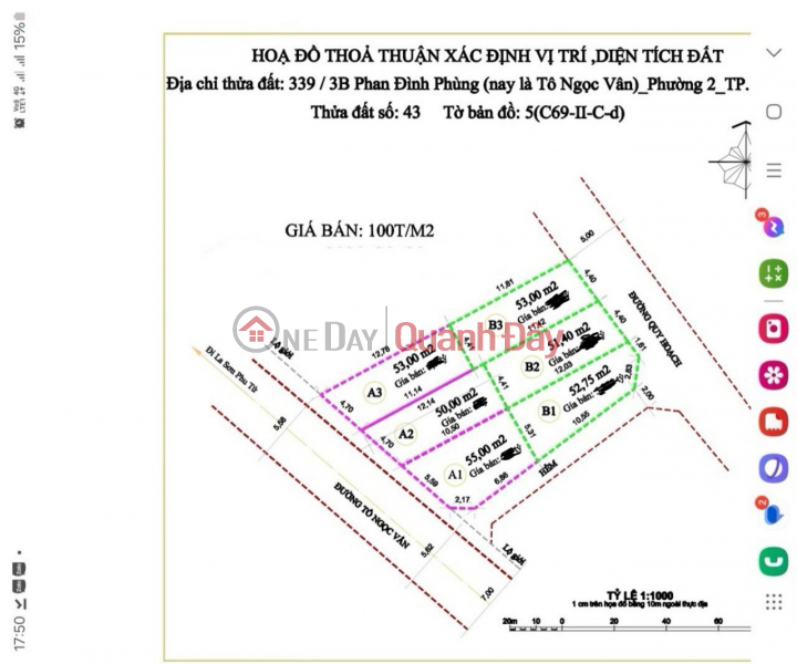 Property Search Vietnam | OneDay | Residential, Sales Listings BEAUTIFUL LAND - GOOD PRICE - OWNER FOR SALE LOT OF LAND IN CONNECTION WARD 2 Planning Area, Da Lat City, Lam Dong