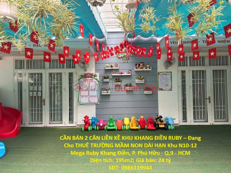 FOR SALE: 2 ADJOINING HOUSES IN KHANG DIEN RUBY AREA – Currently Leased as a Kindergarten on a Long-Term Contract Sales Listings