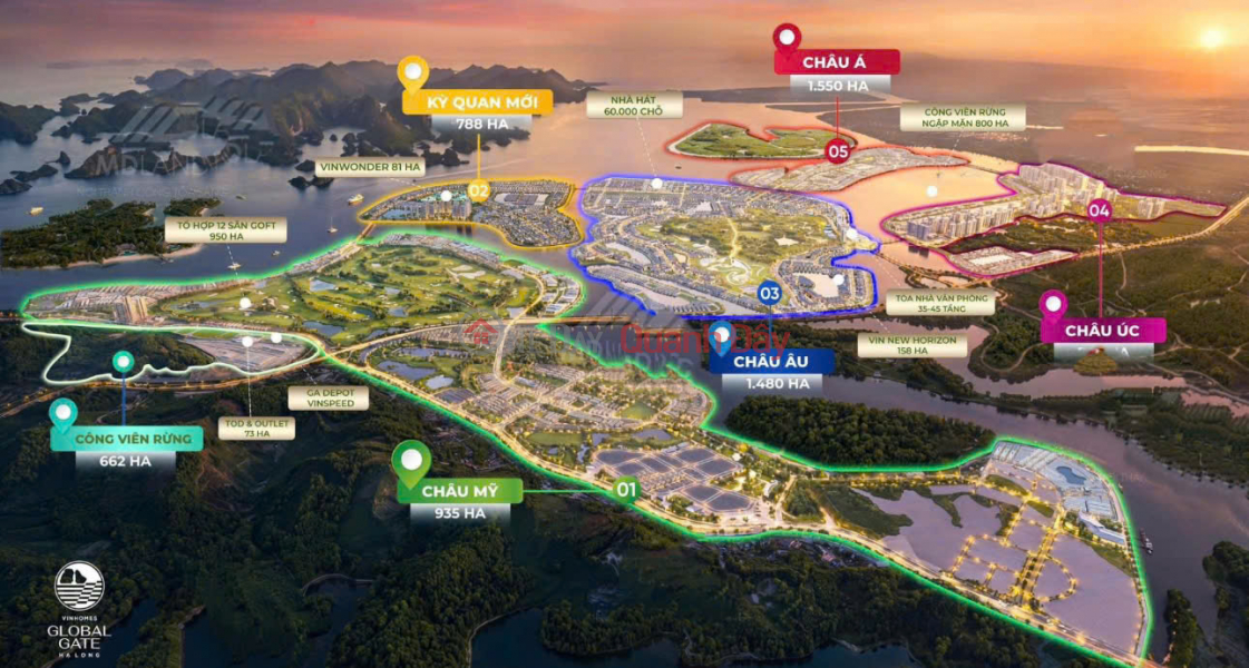 đ 15 tỷ, Bán biệt thự song lập Vinhomes Global Gate Hạ Long, view quan kỳ quan thế giới. DT 162m², mặt tiền 9m