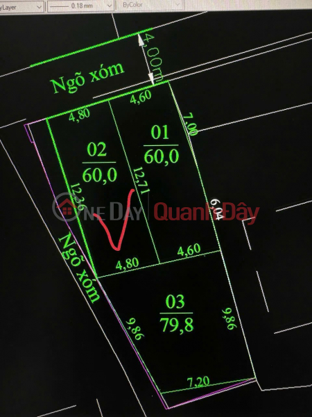 1.3xx billion - 60m2 corner lot near Sang Minh market, Tan Duong Kinh Zalo 0567222555 Sales Listings