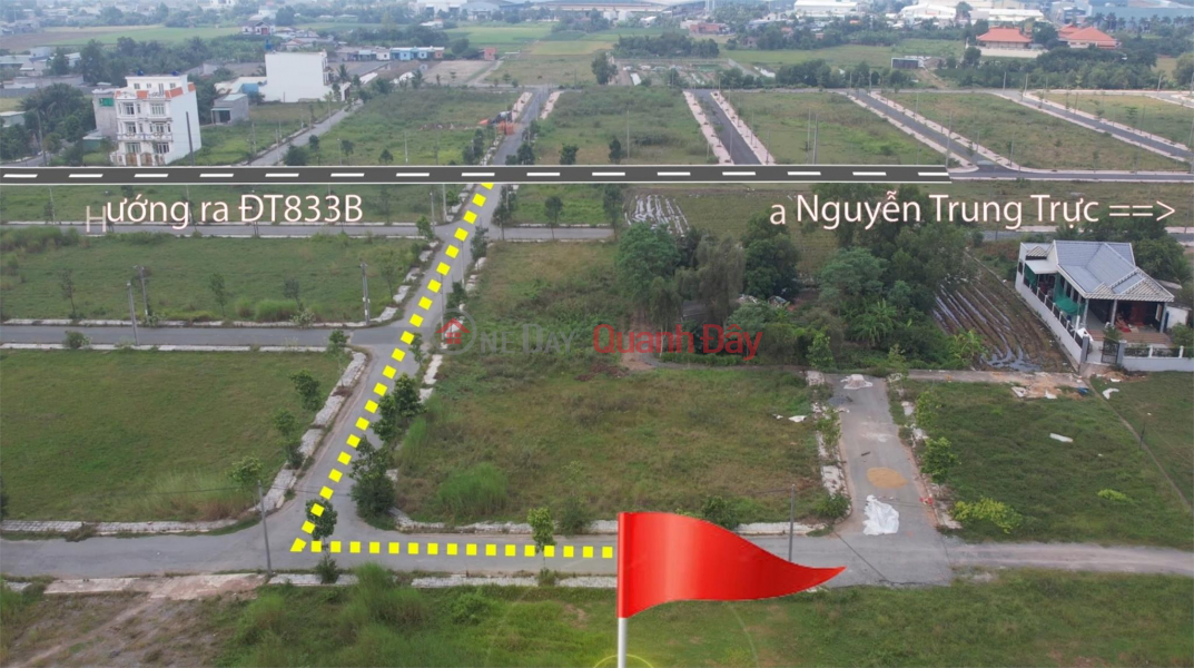 đ 850 triệu, Bán Đất Khu Dân Cư Long Cang Đường 833B,5x20, 100m2 , Cắt Lỗ 550tr Bán Nhanh