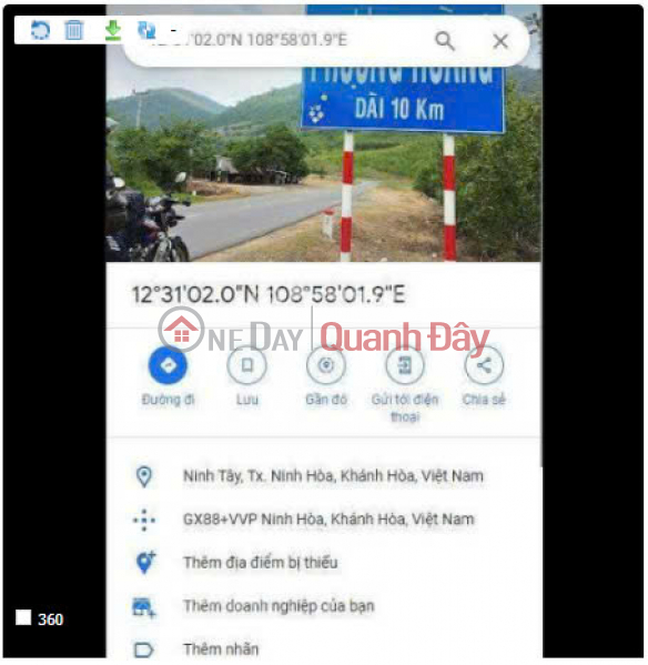 đ 4.32 Billion OWNER SELLS LAND FRONTAGE ON PROVINCIAL ROAD 5, TAY NINH COMMUNE. RED BOOK READY FOR TRANSACTION.