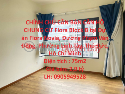 OWNER FOR SALE Flora Block B APARTMENT in Linh Tay Ward, Thu Duc City, HCMC _0