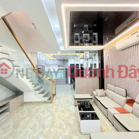 FURTHER PRICE REDUCED BY 400 MILLION VND, STUNNING 4-STORY TOWNHOUSE, CAR-ACCESSIBLE ALLEY ON HUYNH TAN PHAT STREET, NOW ONLY 8.1 BILLION VND. _0